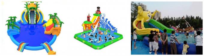 El resbalón y la diapositiva inflables del parque del agua de los niños riegan el parque para el alquiler del negocio