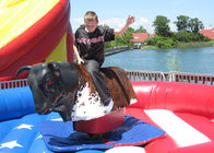Water Park Inflatable Sports Games , Inflatable Bull Rodeo Machine