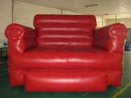 Large Red Design Advertising Inflatable Sofa Furniture , Inflatable Couch Furniture