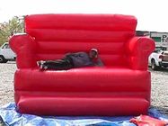 Large Red Design Advertising Inflatable Sofa Furniture , Inflatable Couch Furniture