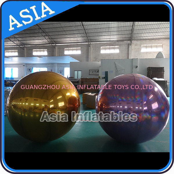 Custom Made Inflatable Purple Mirror Balloon For Advertising Decoration