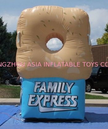 Gaint Inflatable Bottles / Family Express Donut Inflatable Football Toss