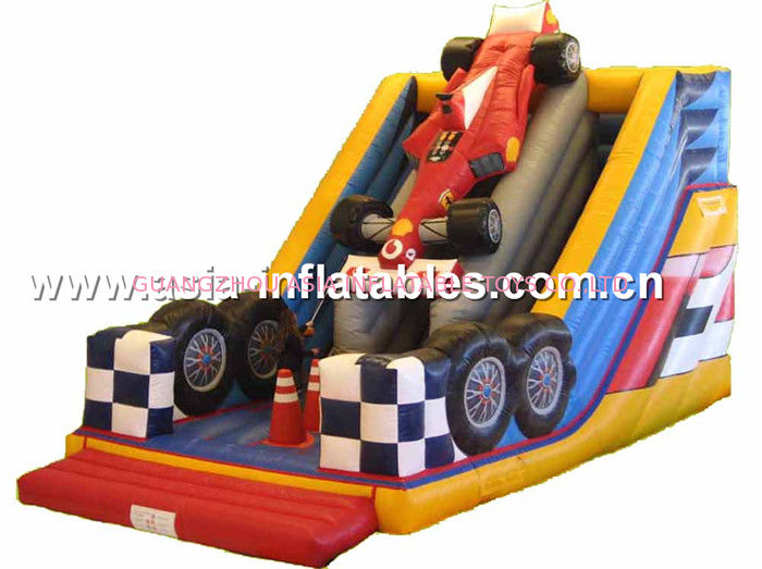 Customized Inflatable F1 Car Slide For Children Party Entertainment
