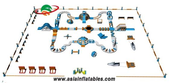 Parque inflable del agua del PVC del lago 0.9m m para los niños