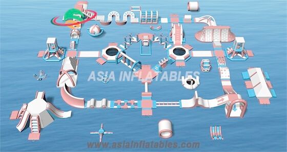 Aqua Park Inflatable Aquatics Park inflable flotante modificada para requisitos particulares para el mar